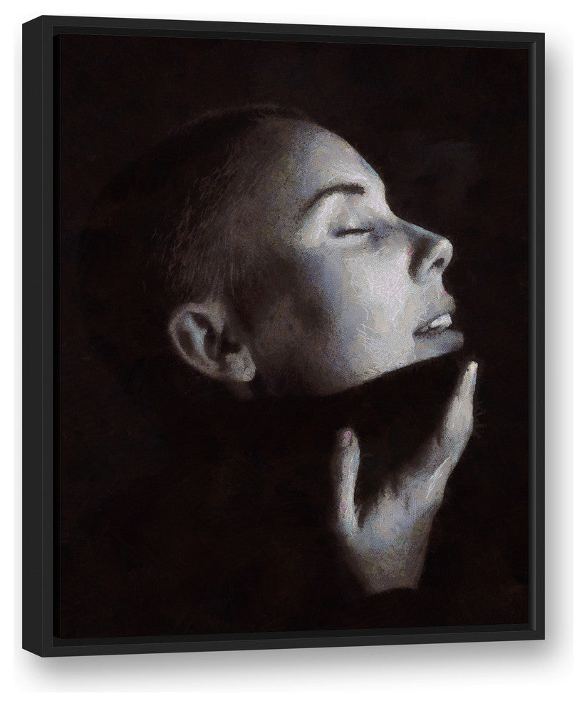 Out Of The Shadows 24x30 Black Floating Framed Canvas