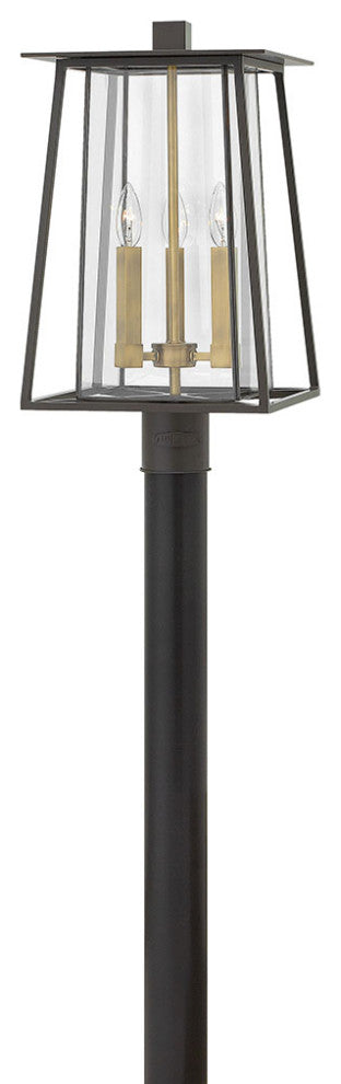 Hinkley Walker Large Post Top Or Pier Mount Lantern, Buckeye Bronze