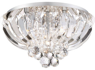 Quoizel PCGN1616C Five Light Flush Mount, Polished Chrome Finish