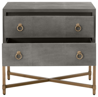 Strand Shagreen 2-Drawer Nightstand