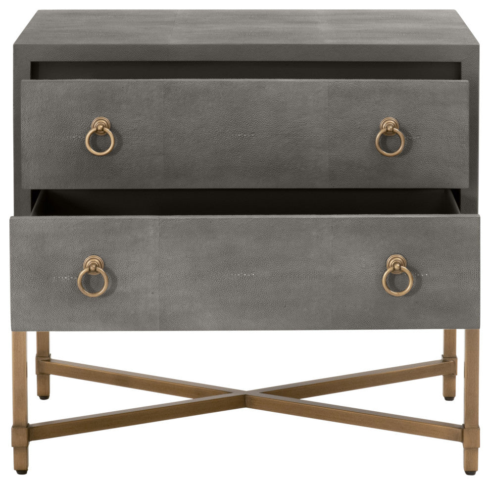 Strand Shagreen 2-Drawer Nightstand