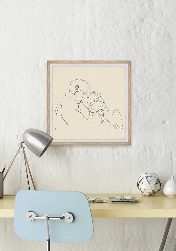 "I've Got You" Framed Painting Print, 24x24