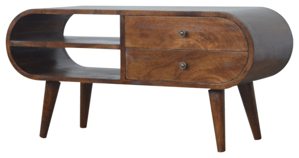 Chestnut Circular Media Unit