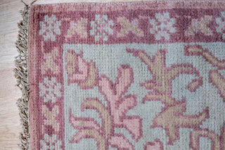EORC Pink Hand Knotted Wool Heriz Rug, 8'x10'