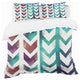 Pattern of Red and Blue Arrows Duvet Cover Set, Twin