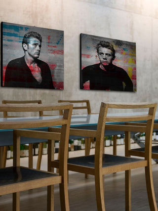 "James Dean - Torn" Fine Art Canvas Print, 40"x40"