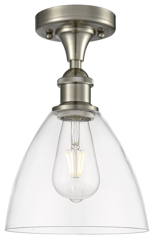 Innovations 516-1C-SN-GBD-752 1 Light Semi-Flush Mount, Brushed Satin Nickel