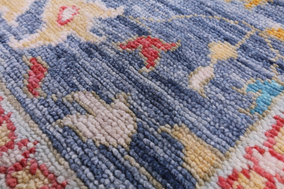 9' 0" X 11' 10" Turkish Oushak Handmade Wool Rug - Q13371