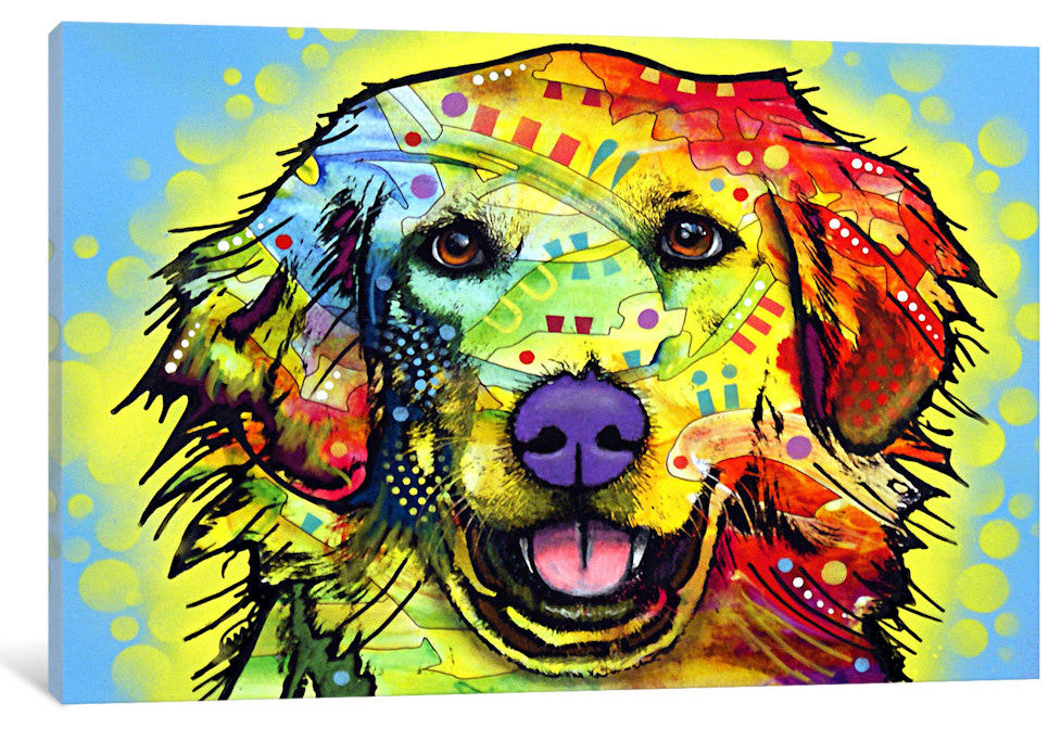 "Golden Retriever" Wrapped Canvas Art Print, 18x12x1.5