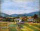 Egon Schiele Landscape in Lower Austria, Gallery Wrapped Canvas Print, 21"x28"