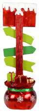 Vickerman 37" Red Green North Pole Direction Sign