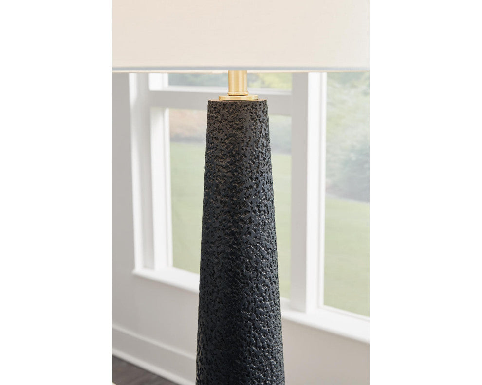 Hallburg Black/White Floor Lamp