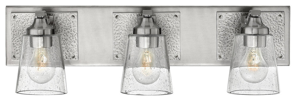 Hinkley Jackson Medium Three Light Vanity, Brushed Nickel