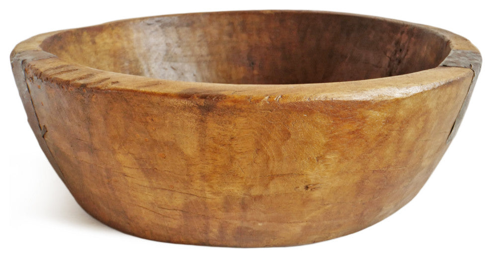 Consigned Vintage Teak India Wood Bowl 1