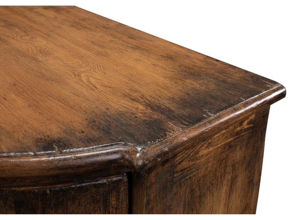 French Country Demilune Cabinet