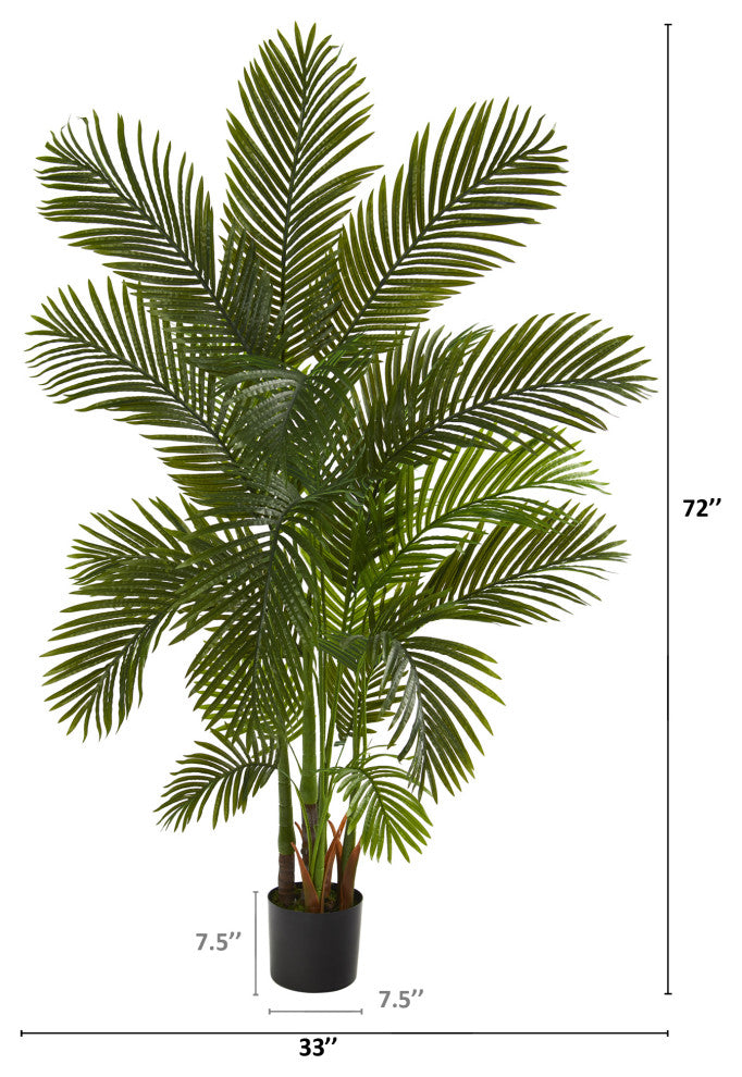 Nearly Natural 6' Areca Palm Artificial Tree