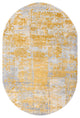 Unique Loom Elizabeth Finsbury Rug, Yellow, 5'3"x8' Oval