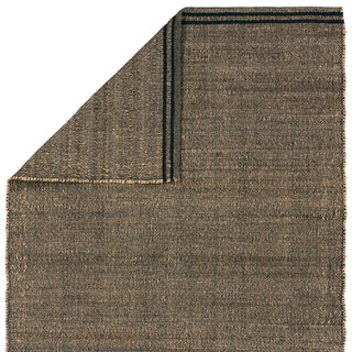 Jaipur Living Solous KET01 Handmade Solid Tan and Black Area Rug, 2'x3'