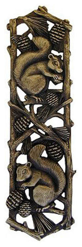 Grey Squirrel Pull Antique Brass, Antique Brass