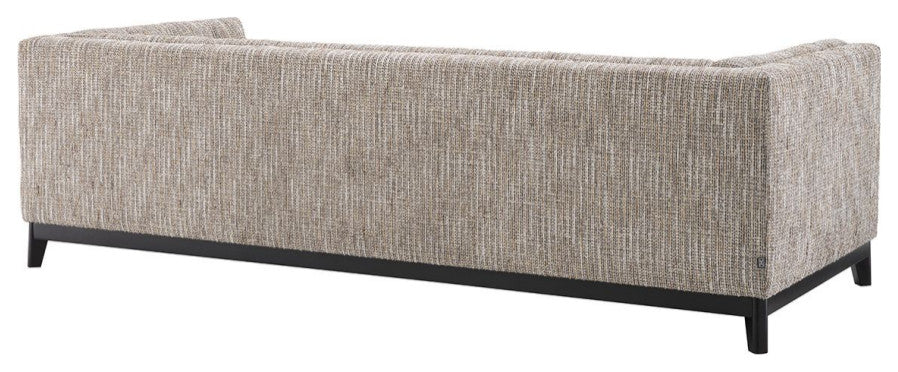 Beige Upholstered Channel Stitched Sofa | Eichholtz Ditmar