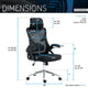 Techni Mobili Ergonomic Office Chair, Black