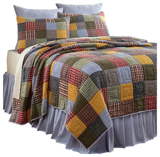 Farm Patchwork Quilt Set, Multicolored, King