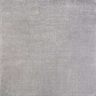 Haze Solid Low-Pile Light Gray 6' Square Area Rug