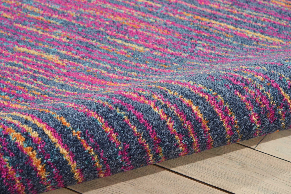 7 x 10 Rainbow Abstract Striations Area Rug