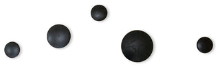 Mod Made Wall Button Coat Hanger, Black