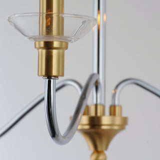 Maxim 25373CL Clarion 3 Light 24"W Taper Candle Pendant - Polished Chrome /