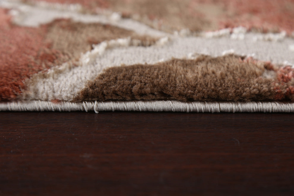 Abstract Transitional Turkish Oriental Rug Contemporary Carpets, 9'10" X 7'10"