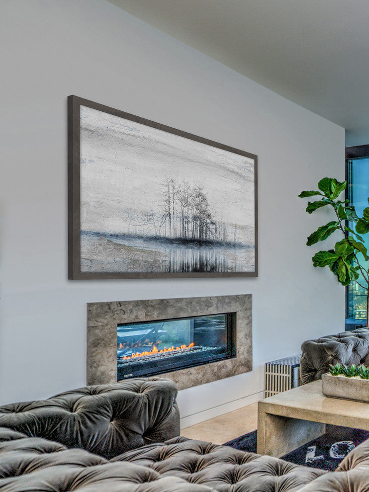 "Tree Island" Framed Painting Print, 30"x20"