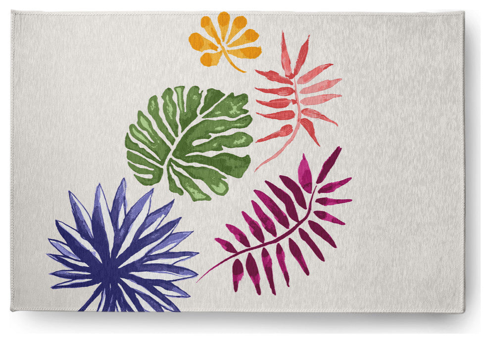 Brambles Spring Chenille Rug, Multi, 4'x6'