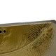 Nantucket Sinks 23.5"x15.5" Hammered Brass Rectangle Undermount Bathroom Sink
