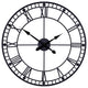 Black Metal Minimalist Wall Clock
