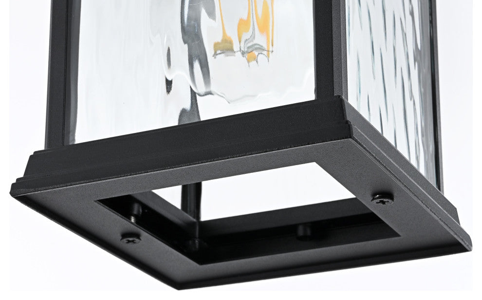Home Living 5" Outdoor Pendant, Black