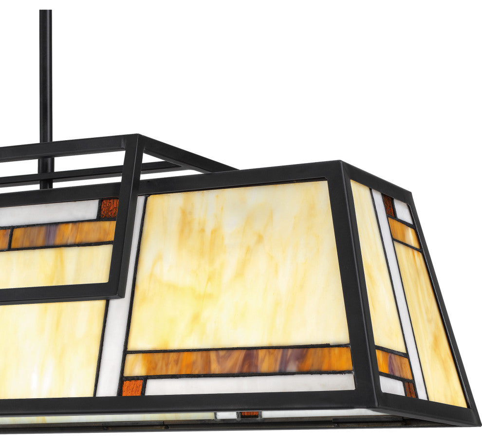 Quoizel ATW439 Atwater 4 Light 39"W Billiard Chandelier - Matte Black