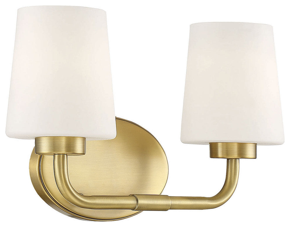 Capra, Warm Brass, 2-Light Bath