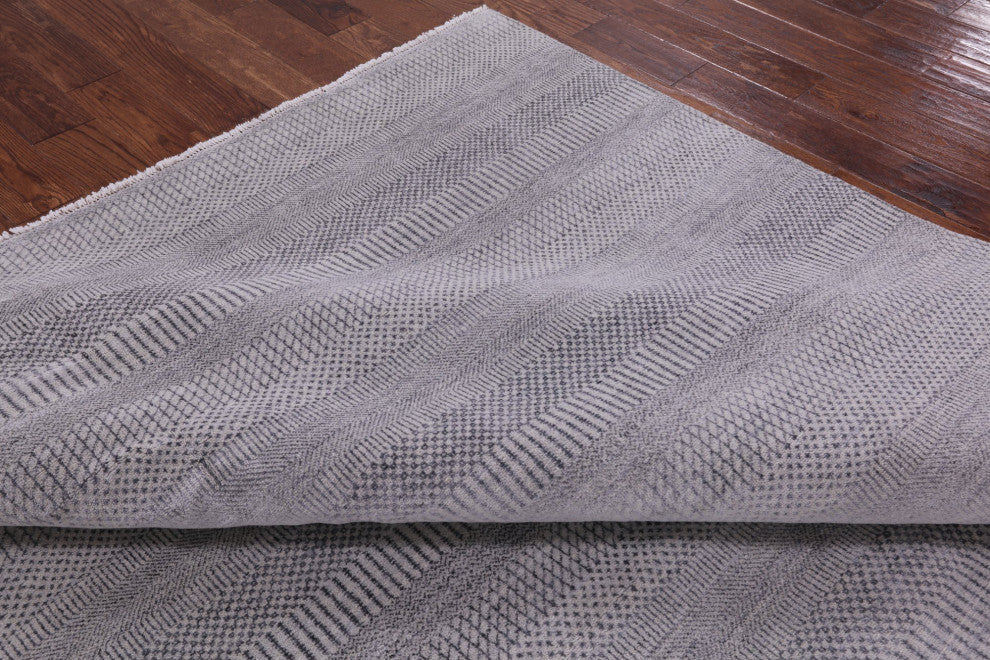 8' 1" X 10' 1" Savannah Gabbeh Wool and Silk Area Rug Q4549