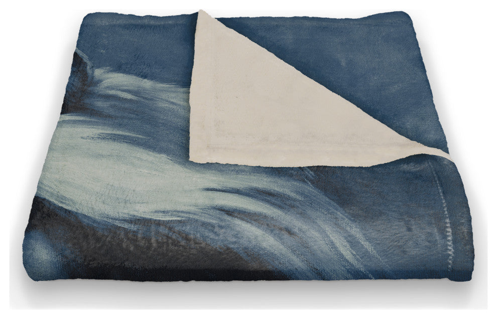 Blue Horse 50x60 Coral Fleece Blanket