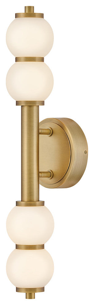Hinkley Trigo Large Led Sconce, Lacquered Brass