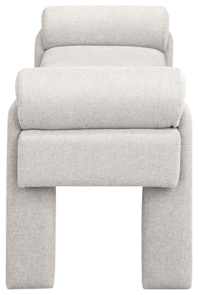 Stefano Upholstered Bench, Beige