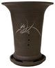 Chinese Ceramic Clay Brown Vase Shape Flower Planter Hws1340