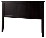 Solid Wood Full Headboard with Clean Lines and Classic Panel Design