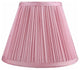 Softback Mushroom Pleated Lamp Shade, 5x9x7", Pink, Single