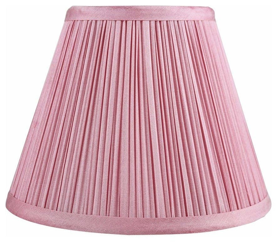 Softback Mushroom Pleated Lamp Shade, 5x9x7", Pink, Single
