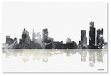 Marlene Watson 'Boston Mass Skyline BG-1' Canvas Art, 30"x47"