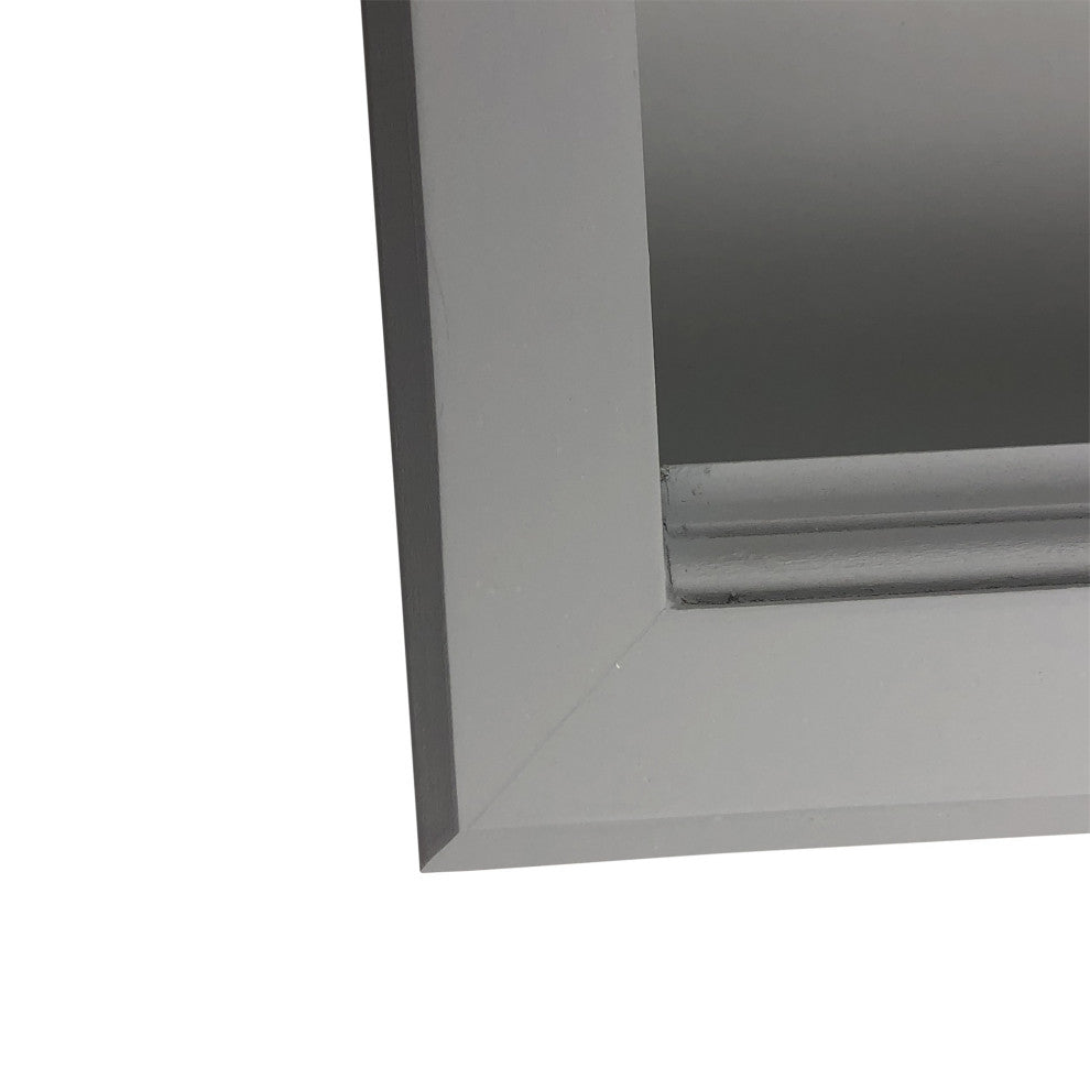 Montclair Recessed Magazine Rack, Primed Gray