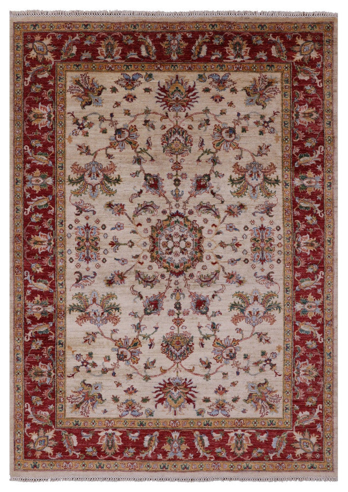 Persian Tabriz Hand-Knotted Wool Rug 5' 1" X 8' 0" Q11273
