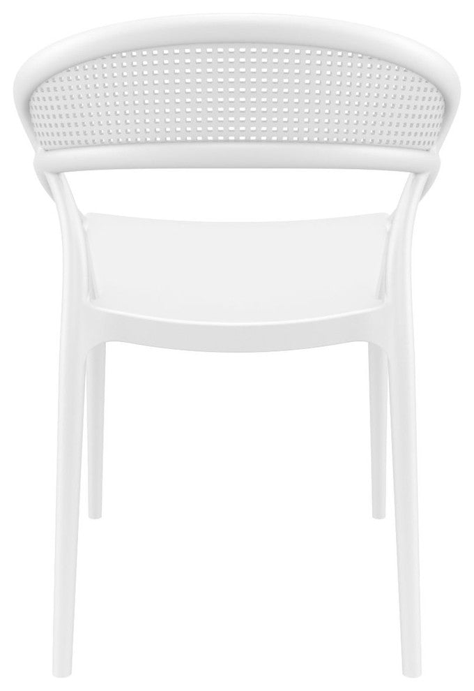 SunSet Dining Chair, White, Set of 2